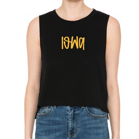 Black Cropped Tank