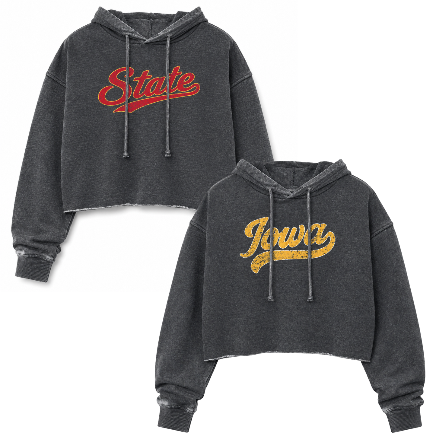 Chicka D Campus Hoodie - Mom Crop