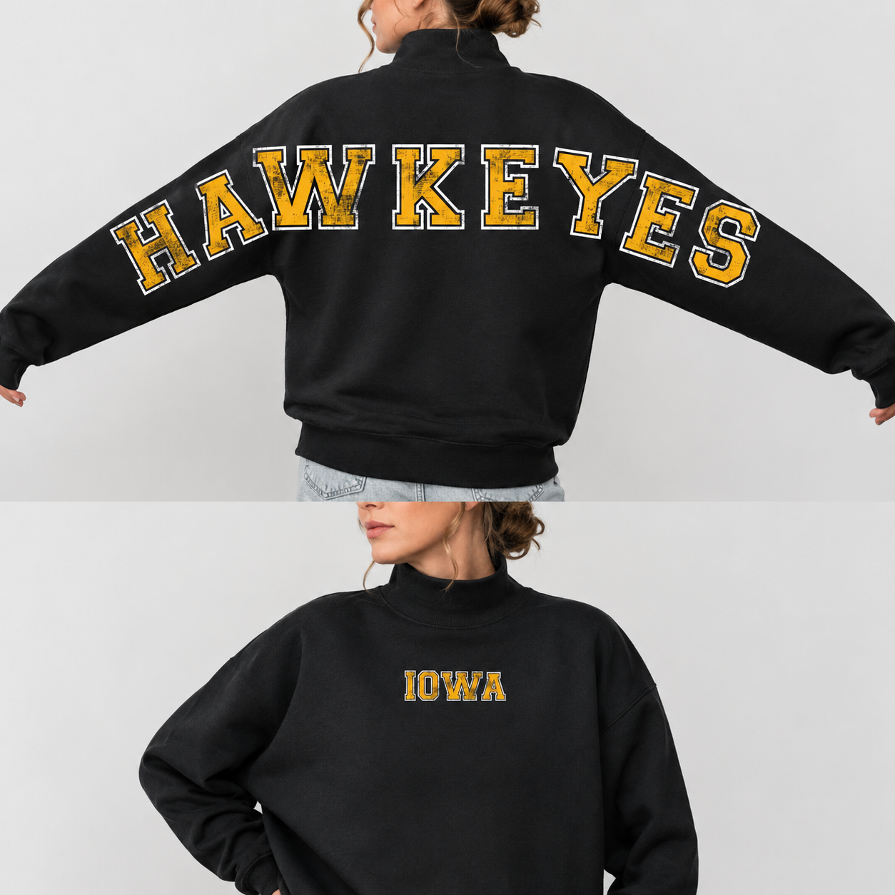 Iowa Big Back Medium Mock Neck