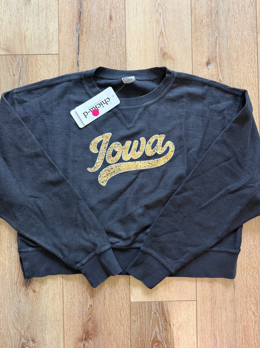 Chicka D Cropped Corded Crew
