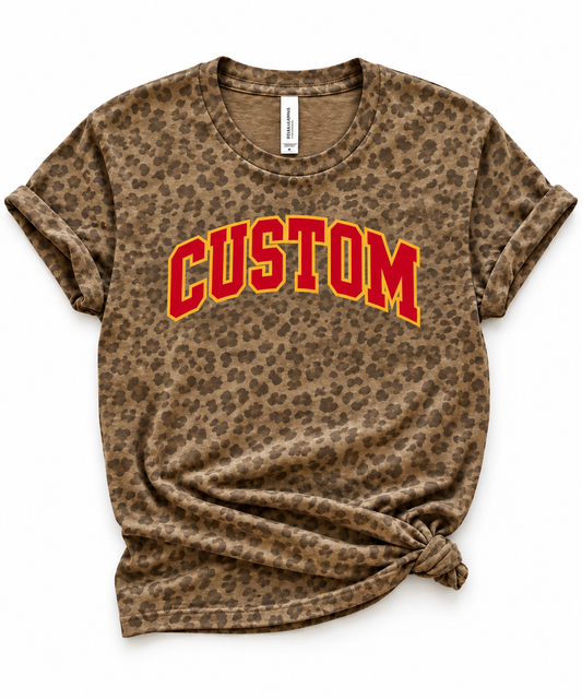 CUSTOM Youth Leopard T-shirt