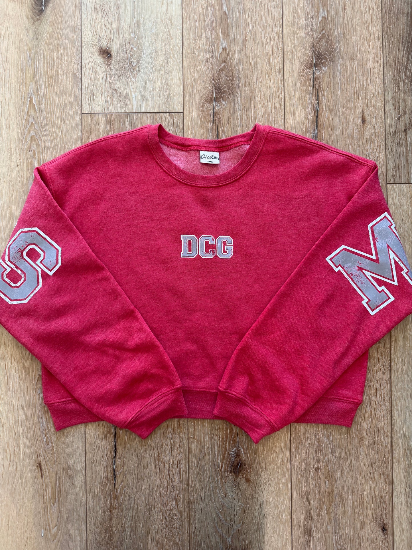 Oat Collective Cropped Crewneck Oversized Print
