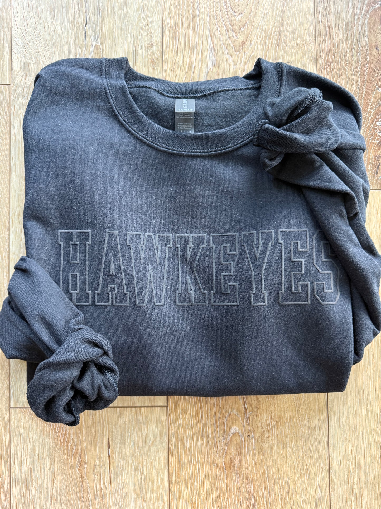 custom puff crewneck