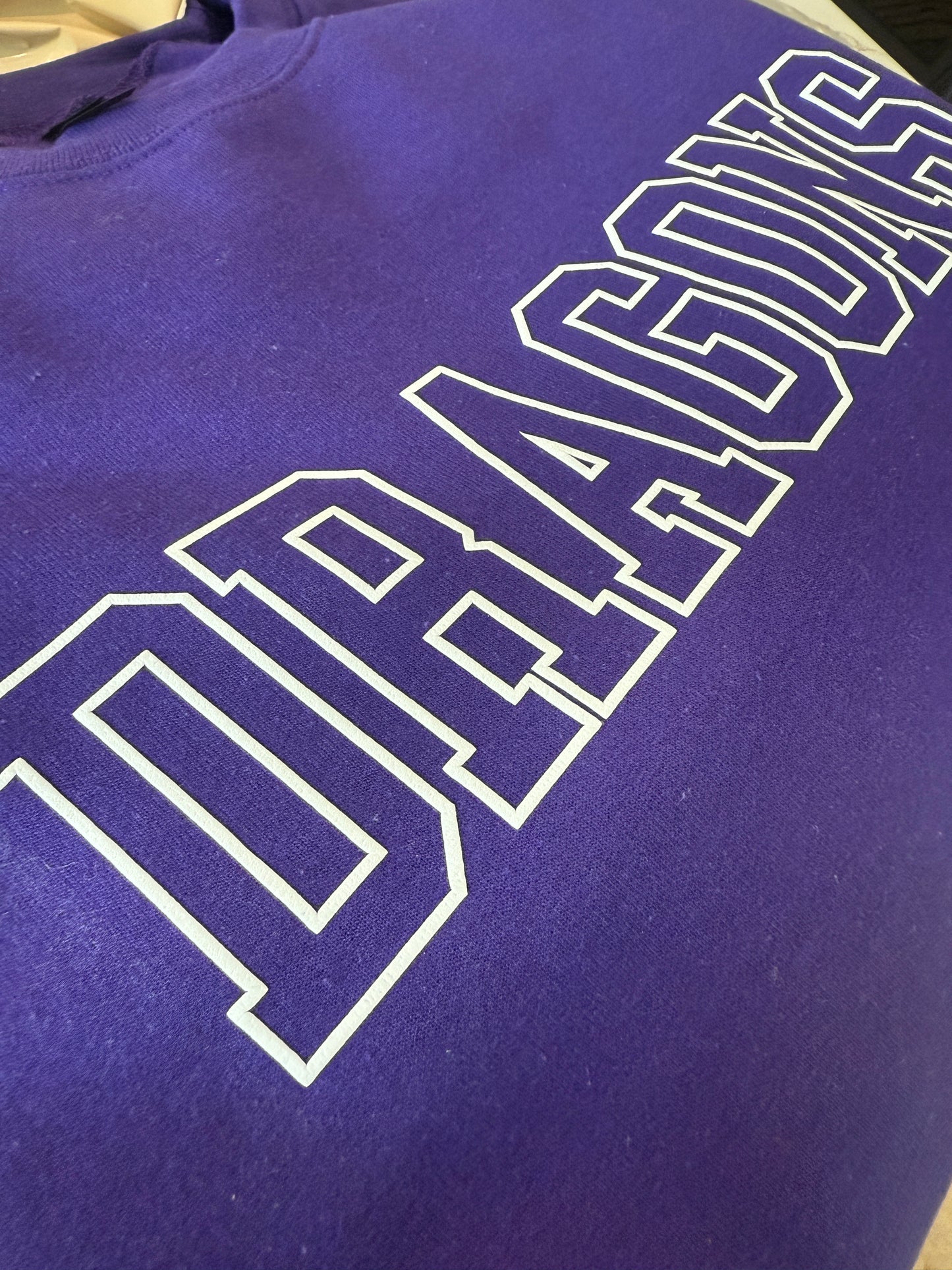 custom puff crewneck