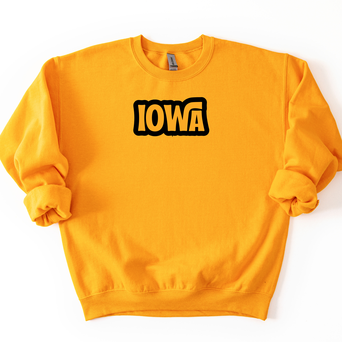 black or gold crewneck