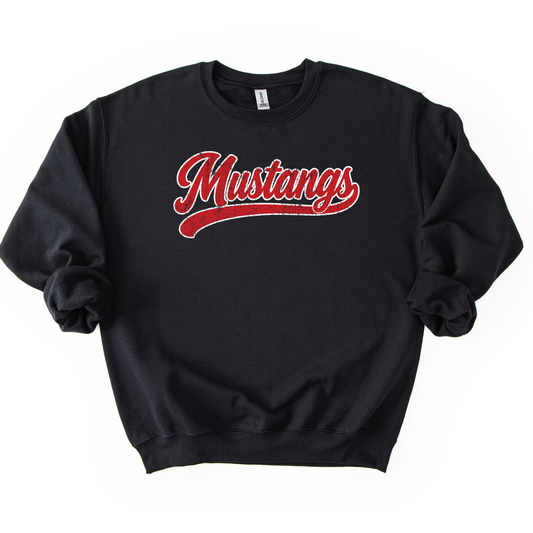 BLACK OUT MUSTANGS Sweatshirts