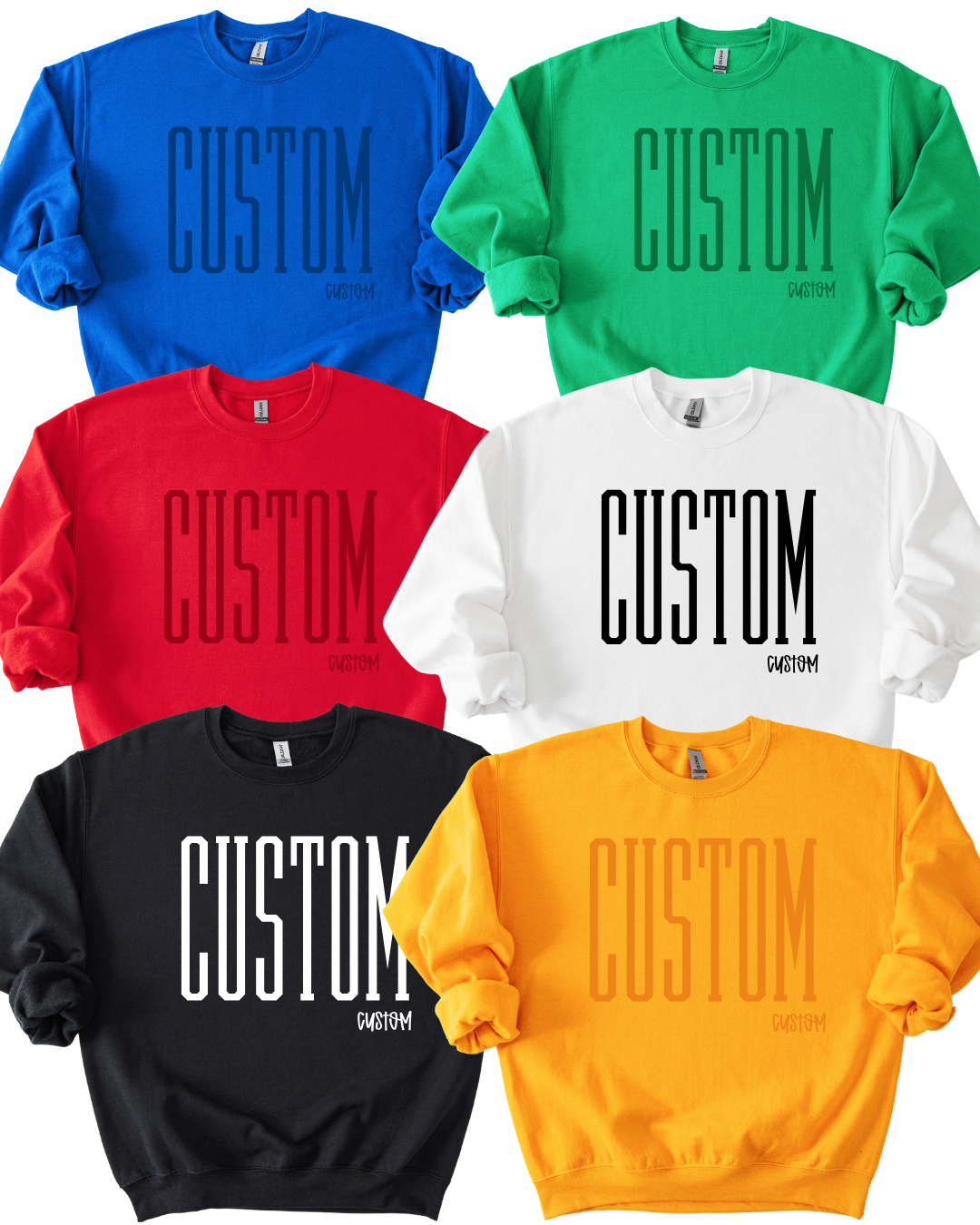 CUSTOM Tall Monochromatic Crewneck