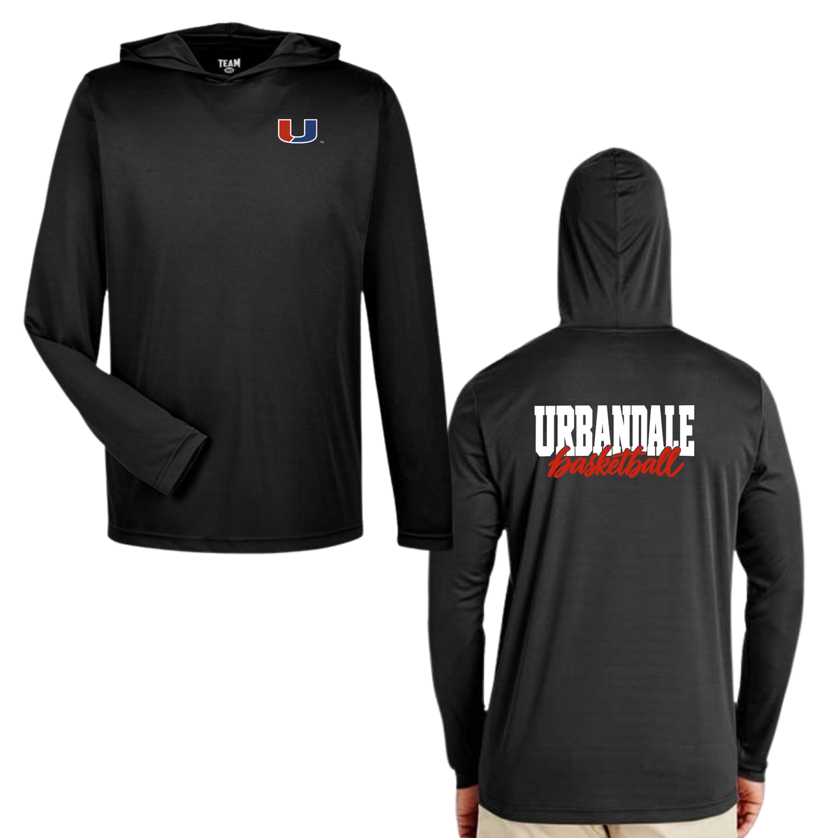 Urbandale BBall Long Sleeve Hood Dri Fit