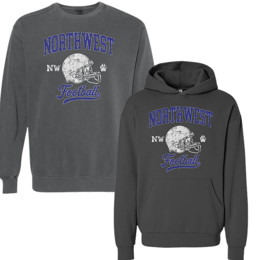 NW Football Hoodie or Crewneck