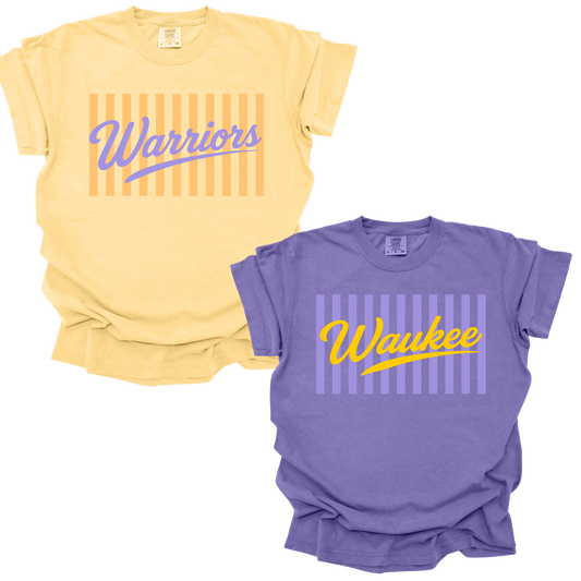 Waukee or Warriors Stripe Design