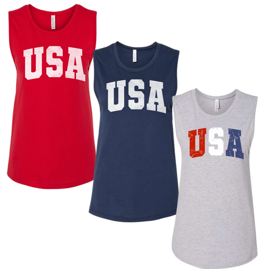 USA womens muscle tank