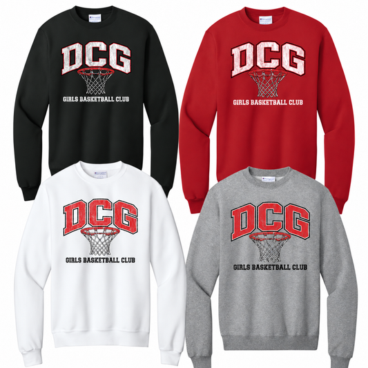 DCG Girls Basketball Club Youth Crewnecks