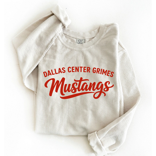 Corded Crew - IVORY (you choose design)