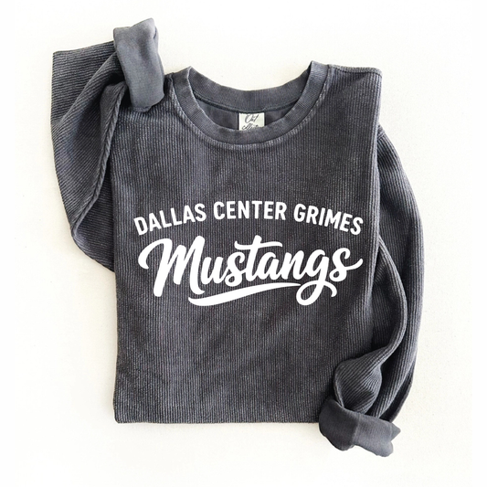 Corded Crew - Charcoal (you choose design)