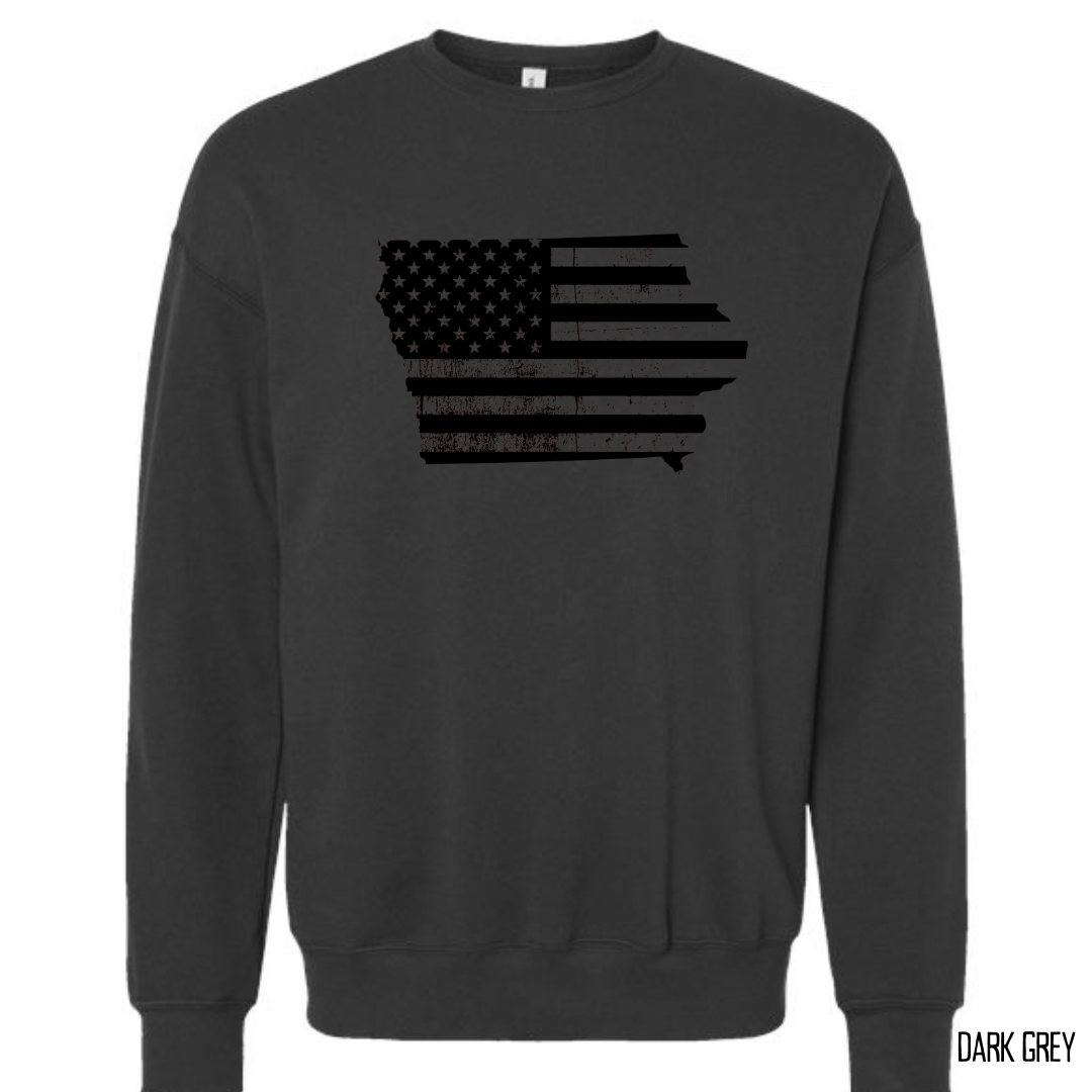 iowa us flag sweatshirt