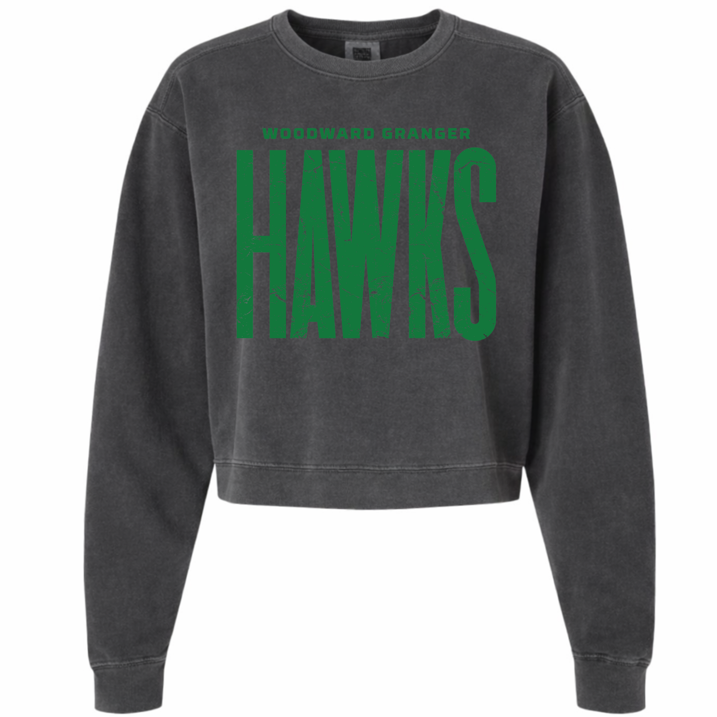 Distressed Custom Cropped Crew