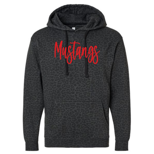 Red Metallic Puff Mustangs