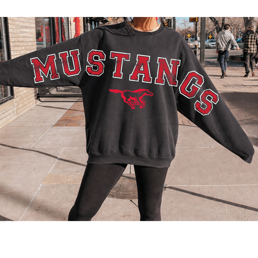 Oversized Print MUSTANGS (or Custom)