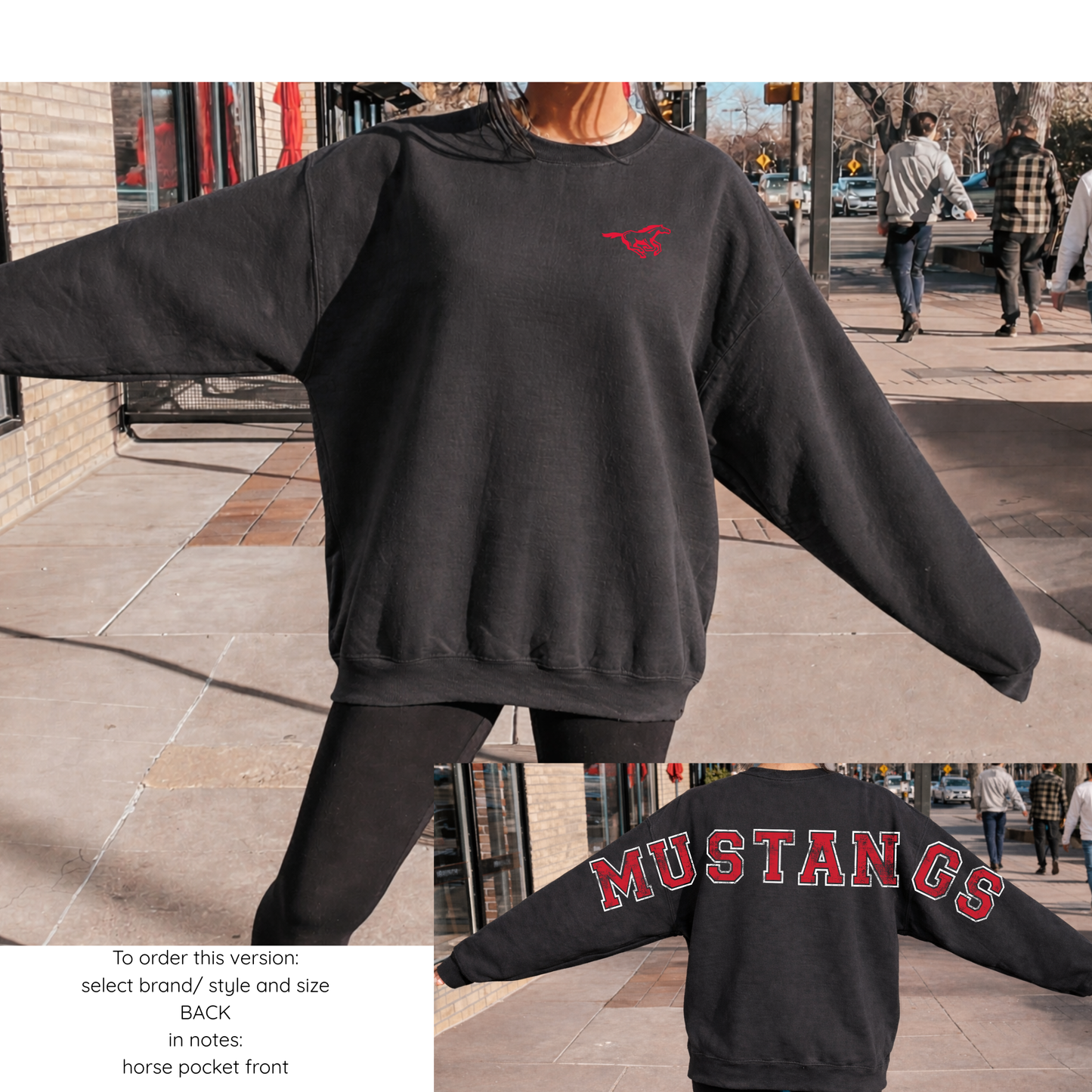 Oversized Print MUSTANGS (or Custom)