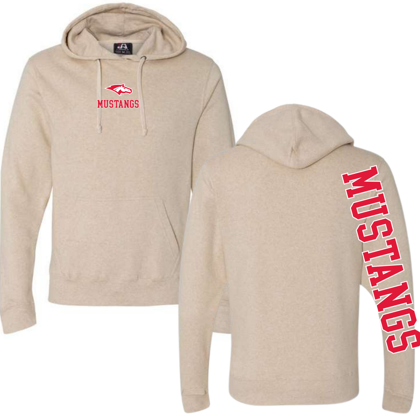 Mustangs down the sleeve Hoodie
