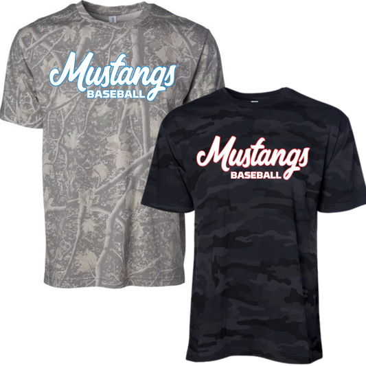 Camo Mustangs T-shirt