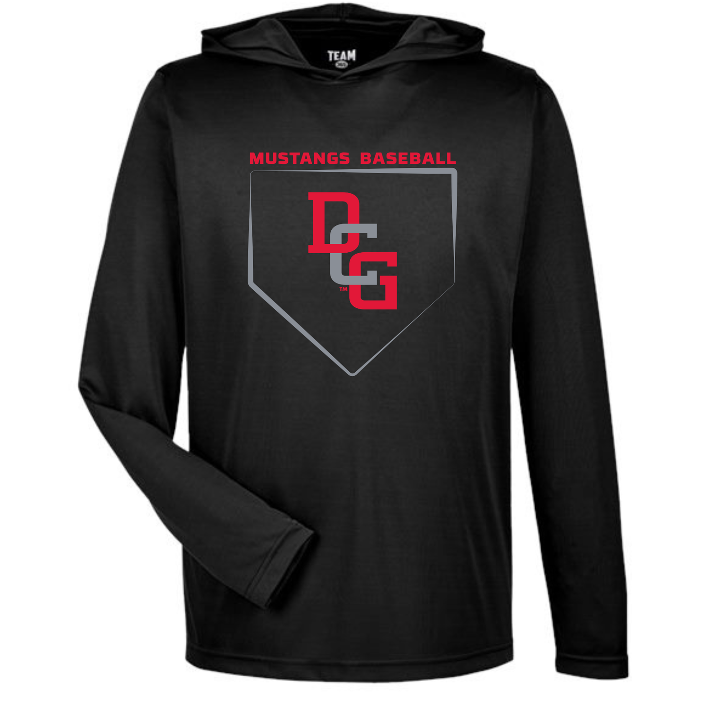 Dri Fit Hooded Long Sleeve Mustangs Baseball Adult & Youth