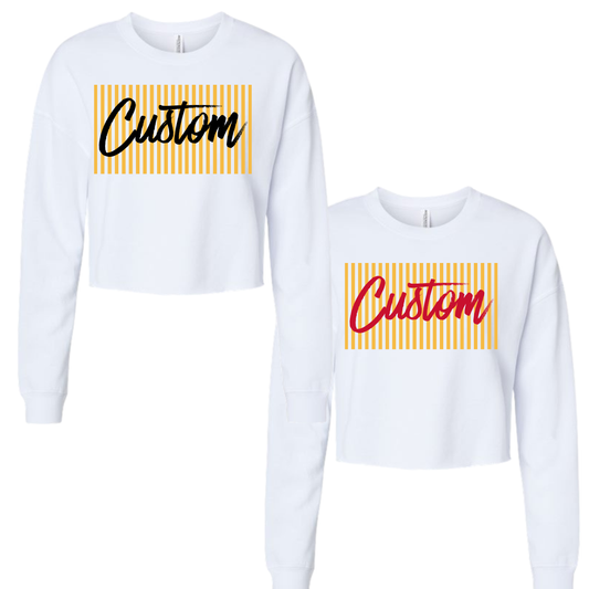CUSTOM Flash Cropped Crewneck